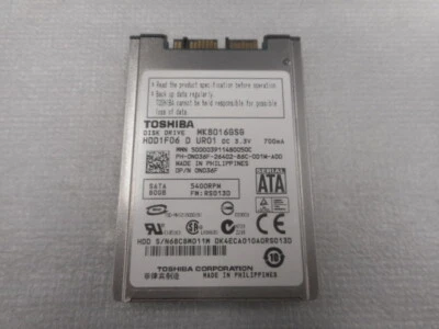 HDD1F06 80GB 5400 MICROSATA Hard Drive 1.8 8M - Image 1 of 3