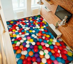 3D Color Ball 3343 Floor WallPaper Murals Wall Print Decal AU Zoe - Picture 1 of 5