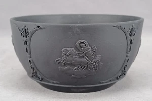 Antique 19th Century Wedgwood Black Basalt Neoclassical 4 1/2 Inch Bowl - Picture 1 of 15