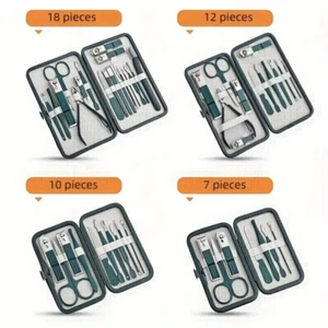 6/7/9/10/12/18 Stück Nagelpflege Knipser Set Edelstahl Maniküre & Pediküre Set - Bild 1 von 9