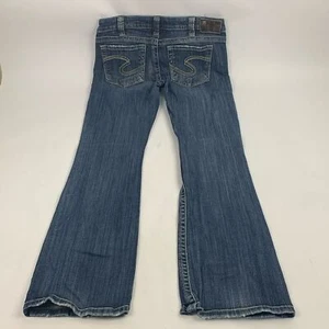 Silver Jeans Tuesday Size 30 Medium wash denim stretch bootcut - Picture 1 of 14