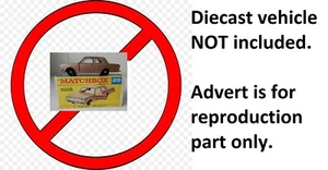 Matchbox 25d Ford Cortina Reproduction Metal Door LH Unpainted Lesney Moko - Foto 1 di 5