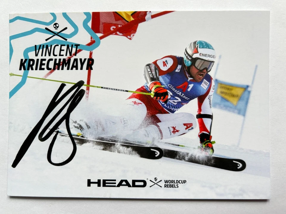 original signierte Autogrammkarte Olympia Ski Alpin Vincent Kriechmayr - Bild 1 von 1
