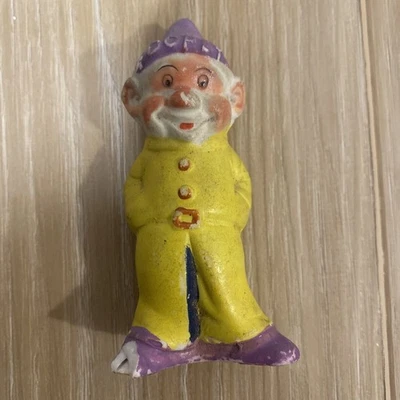 Figura Dopey De Colección Nieve Siete Enanitos Walt Disney Años 40 3" Bisque Dañado Foto 1 de 4