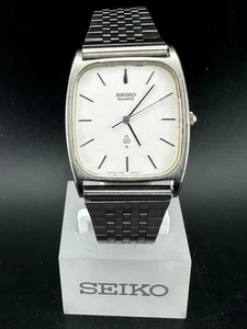 Orologio Seiko Uomo Quadrante Argento Quarzo Elegante 28mm 7830-5040 Batteria Nuova - Foto 1 di 12