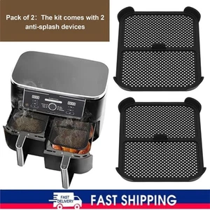 2PCS Air Fryer Splatter Guard For Ninja AF400/AF451/DZ401 Air Fryer Accessories - Picture 1 of 10