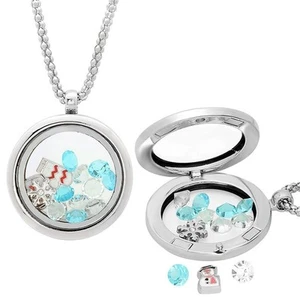STEELTIME Women's 622041PK Alloy Round Pendant with Xmas and Multicolor... - Picture 1 of 2