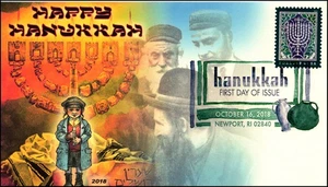 Scott 5338 50 Cents Hanukkah Therome Color FDC 8 Of 19 - Picture 1 of 2