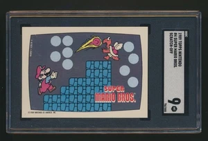 1989 TOPPS NINTENDO SCRATCH OFF SGC 9 SUPER MARIO BROS. - Picture 1 of 1