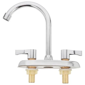 2pcs Hot Cold Water Faucet Dual Lever Water Faucet Kitchen Faucet - Picture 1 of 12