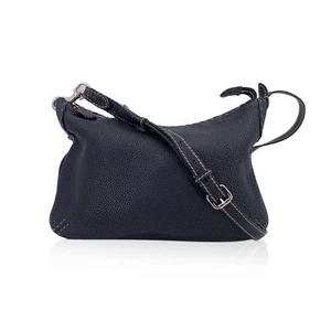 Authentische Fendi Selleria Umhängetasche schwarz Leder Unisex Messenger - Bild 1 von 6