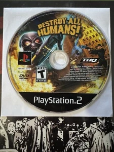 Destroy All Humans (PlayStation 2 PS2, 2005) DISC ONLY Tested - Picture 1 of 2