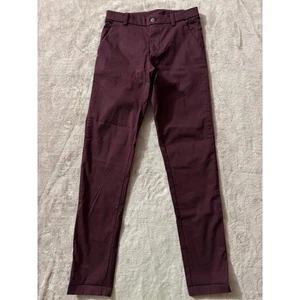 Lululemon ABC Hose Herren Burgund Freizeit Alltag Komfort Gr. 28 - Bild 1 von 10