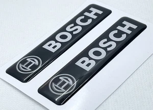 2 piezas, pegatina gel abovedada 3D de BOSCH, tamaño 40x10mm, blanco negro - Imagen 1 de 7
