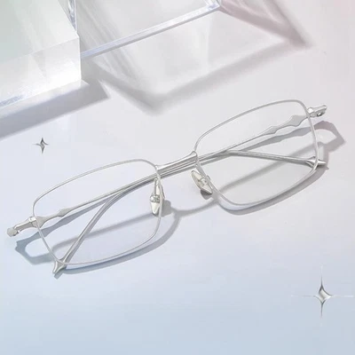 Очень широкая титановая оправа для очков модные квадратные очки прозрачные линзы 7g - Изображение 1 из 4