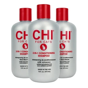 3er Pack Chi für Katzen 2 in 1 Shampoo und Conditioner für Katzen, 16 oz | Beste Katze - Bild 1 von 7