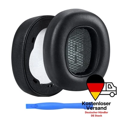 MMOBIEL Ersatz Ohrpolster für JBL E65/Live 650/Live 660- Memory PU Schaumstoff - Schwarz