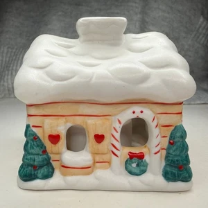 Candelabro votivo vintage de cerámica para casa de Navidad decoración árboles nieve - Imagen 1 de 8