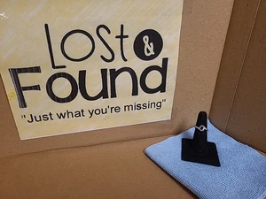 Zaffiro da laboratorio vintage in argento sterling * anello con zirconi misura 7,5 *VEDI FOTO* - Foto 1 di 10