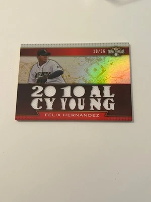 B2009-2011 Topps Triple Threads Relics #TTR129 Felix Hernández/36 - Casi nuevo-como nuevo Foto 1 de 2