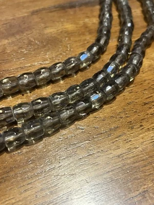 Cuentas de vidrio artístico vintage de 12 pulgadas hilo 12 mm Foto 1 de 4