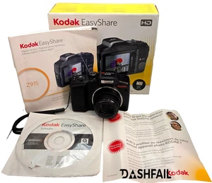 Kodak EasyShare Z915 10MP 10x Zoom Digital Camera BLACK With Box + Accessories - Foto 1 di 10