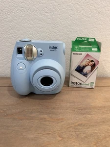 Fujifilm Instax Mini 75 Instant Camera Light Blue Instafilm Plus 1 1/2 Roll Film - Picture 1 of 9