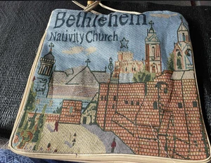 Borsa borsetta chiesa presepe Betlemme terra santa Israele ricamo religioso - Foto 1 di 4