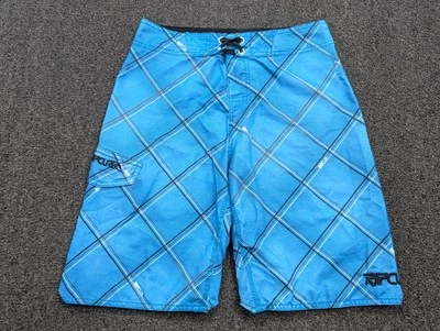 Rip Curl Men's Blue Plaid Board Shorts Swim Trunks Size 28 - Image 1 of 4
