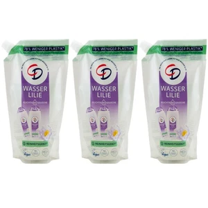 CD Duschgel WASSERLILIE 3 x 500ml 0% Mikroplastik Nachfüllbeutel vegan - Bild 1 von 2