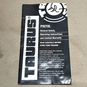 Anleitung für Taurus Pistole - Bild 1 von 4