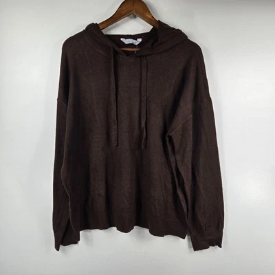 Nueva sudadera con capucha Member's Mark para mujer talla grande marrón chocolate mezcla de cachemir Foto 1 de 4