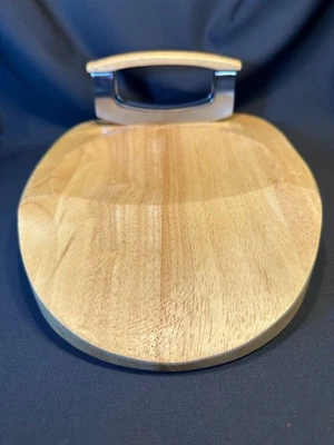 Legacy by Picnic Time Hard Wood Herb Chop Block Cutting Board with Chopper - Image 1 of 4