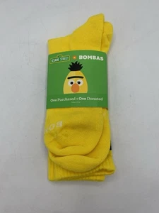 Bombas X Sesamstraße Bert Crew Socken Gr. L gelb nicht mehr produziert selten Burt Classic - Bild 1 von 5