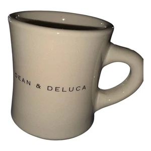Taza de café pesada Dean & Deluca Restaurant Ware té 8 onzas estilo comedor blanco roto - Imagen 1 de 6