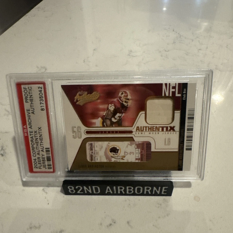 2004 Corporate Archive Fleer Authentic Jersey Authentic Game Worn Jersey Lavar A - Image 1 of 2