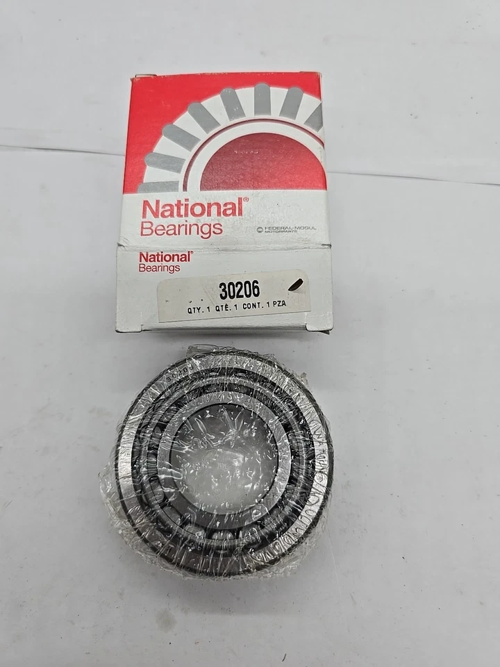 Juego de cojinetes de rueda y carreras National 30206 Foto 1 de 2