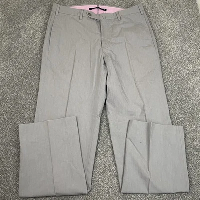 Pantalones de vestir Incotex para hombre 34x32 Venezia pantalones oficina gris hecho en Italia algodón Foto 1 de 4