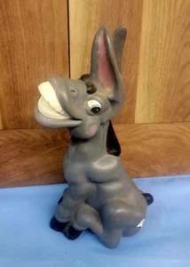 12" ceramic smiling donkey Gold Tooth Made By Alberta Molds Vintage - Picture 1 of 6