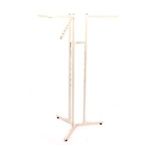 SSWBasics 3-Way Adjustable Clothing Display Rack - Sleek, Sturdy Boutique Ivory - Picture 1 of 2