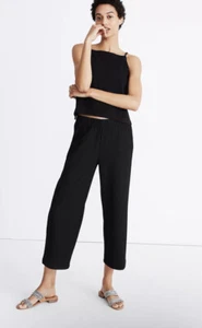 Neu mit Etikett Madewell gerippte Anziehhose schwarz Größe Small - Bild 1 von 9