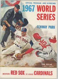 1967 World Series Program RED SOX CARDINALS TOP Condition UNSCORED - Bild 1 von 1