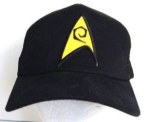 Star Trek TOS serie TV ingegneria toppa ricamata su berretto/cappello da camionista nero - Foto 1 di 3