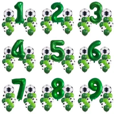 Football Balloon Footballer Birthday Party Sports Decoration Large Set 21pcs