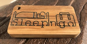 Set 10pz portachiavi in legno incisi e verniciati per albergo B&B agriturismo - Foto 1 di 3