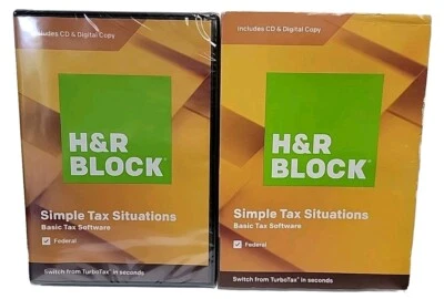 NEW H&R Block Basic Tax Software 2019 for 1 User, Windows 1033600-19 Simple Tax - Image 1 of 4