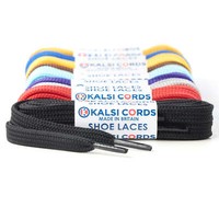 7mm FLAT WAXED COTTON SHOE LACES PREMIUM QUALITY FOR TRAINER BOOT SNEAKER SPORT