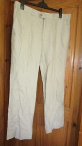 Naturfarbene Herren Leinenhose von Jeff Banks bei Debenhams Größe 38W/31L - Bild 1 von 2