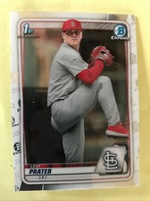 2020 Bowman Chrome Draft LEVI PRATER 1st Bowman RC St. Louis CARDINALS #BD-125
