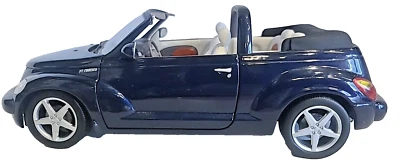 2001 Chrysler PT Cruiser Convertible Dark Blue Car Die Cast 1:18 by Hot Wheels - Image 1 of 4